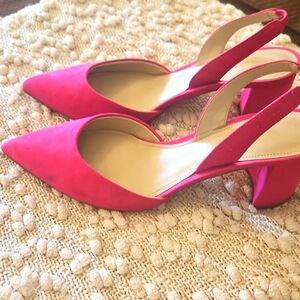 Marc fisher suade sling back shoes